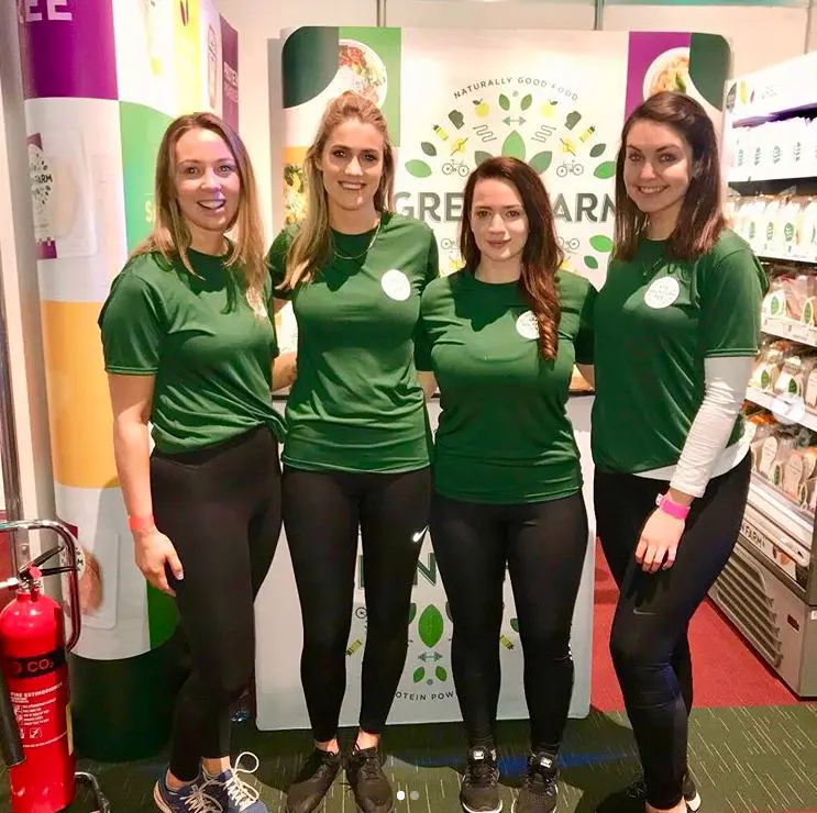 green warm team 4 women