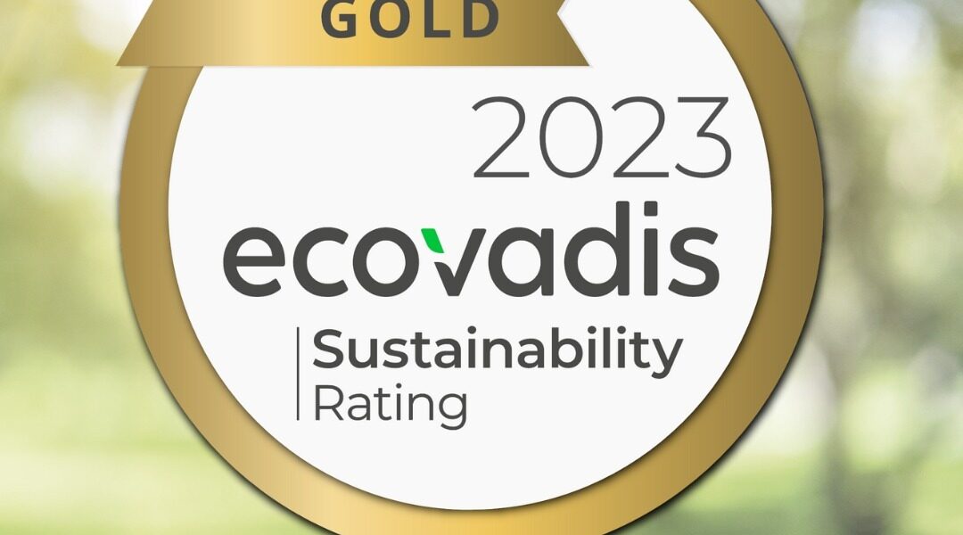 gold 2023 ecovadis sustainability rating