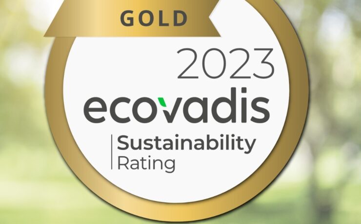 gold 2023 ecovadis sustainability rating
