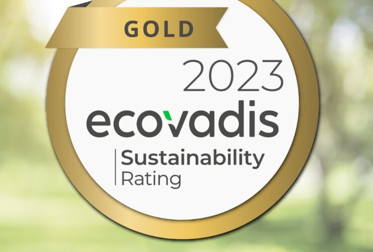 gold 2023 ecovadis sustainability rating
