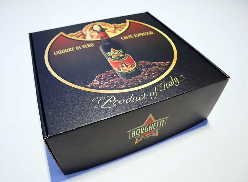 a PR box black for liquore di vero caffe espresso