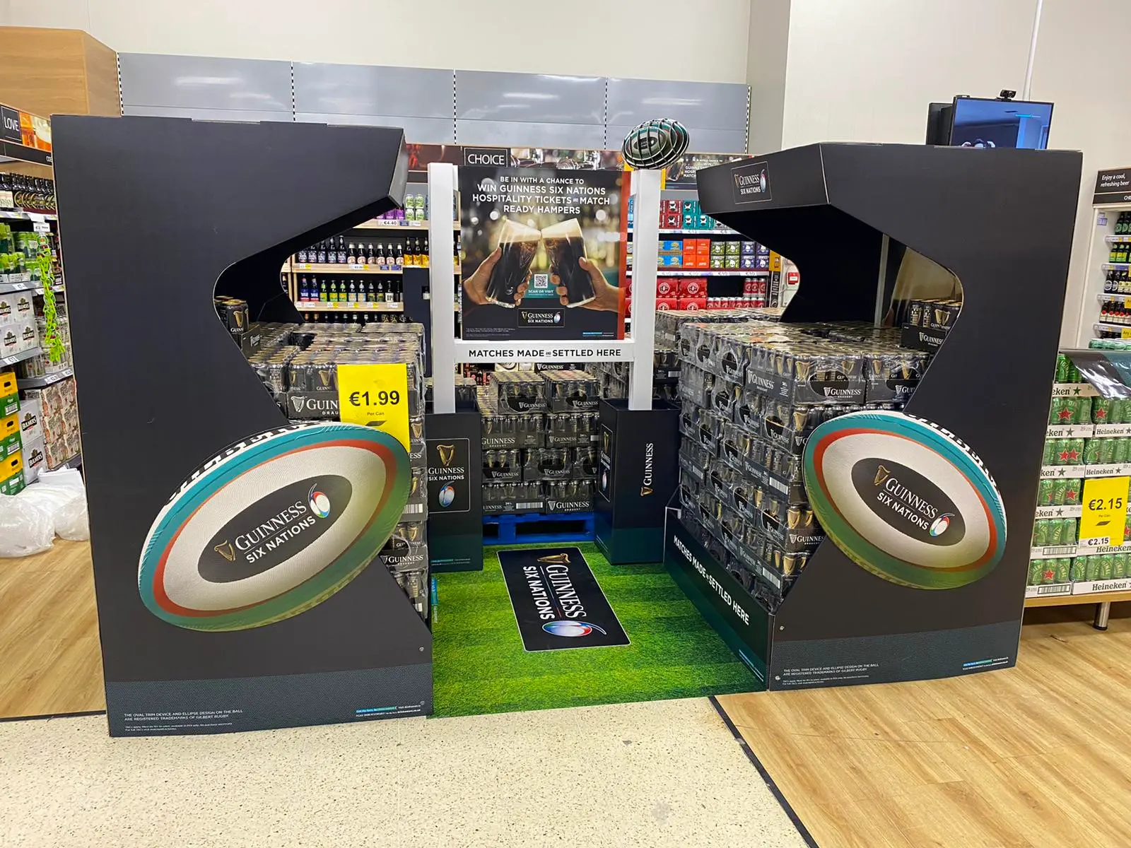 Guinness free standing display unit