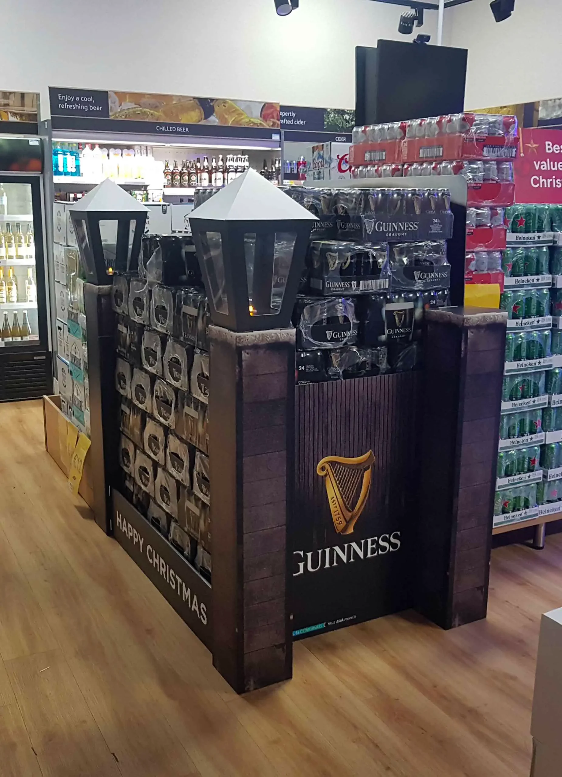 Guinness free standing display unit