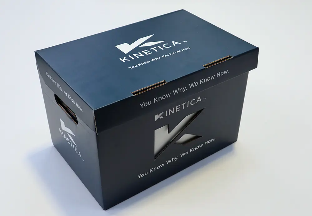 PR BOX kinetica navy and white