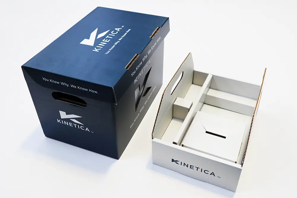 PR BOX kinetica navy and white