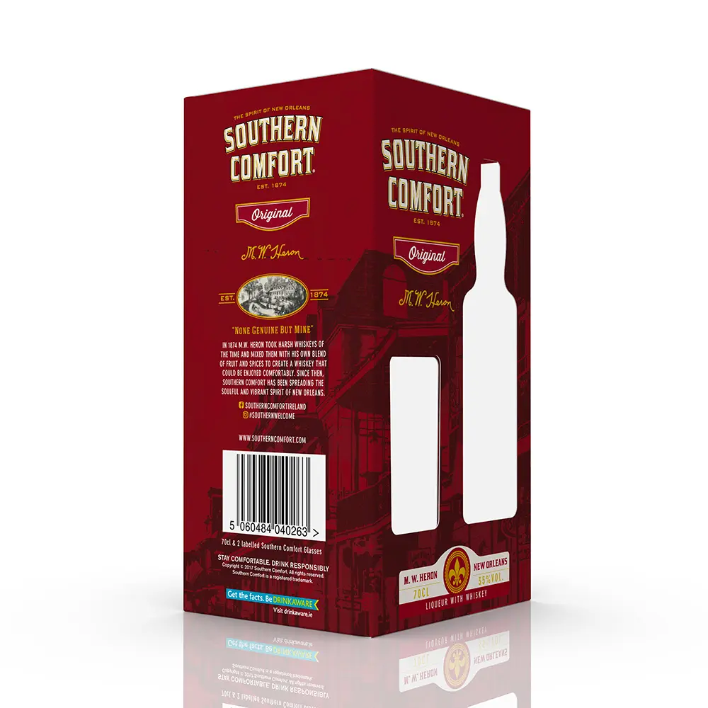 Southern Comfort alcohol box