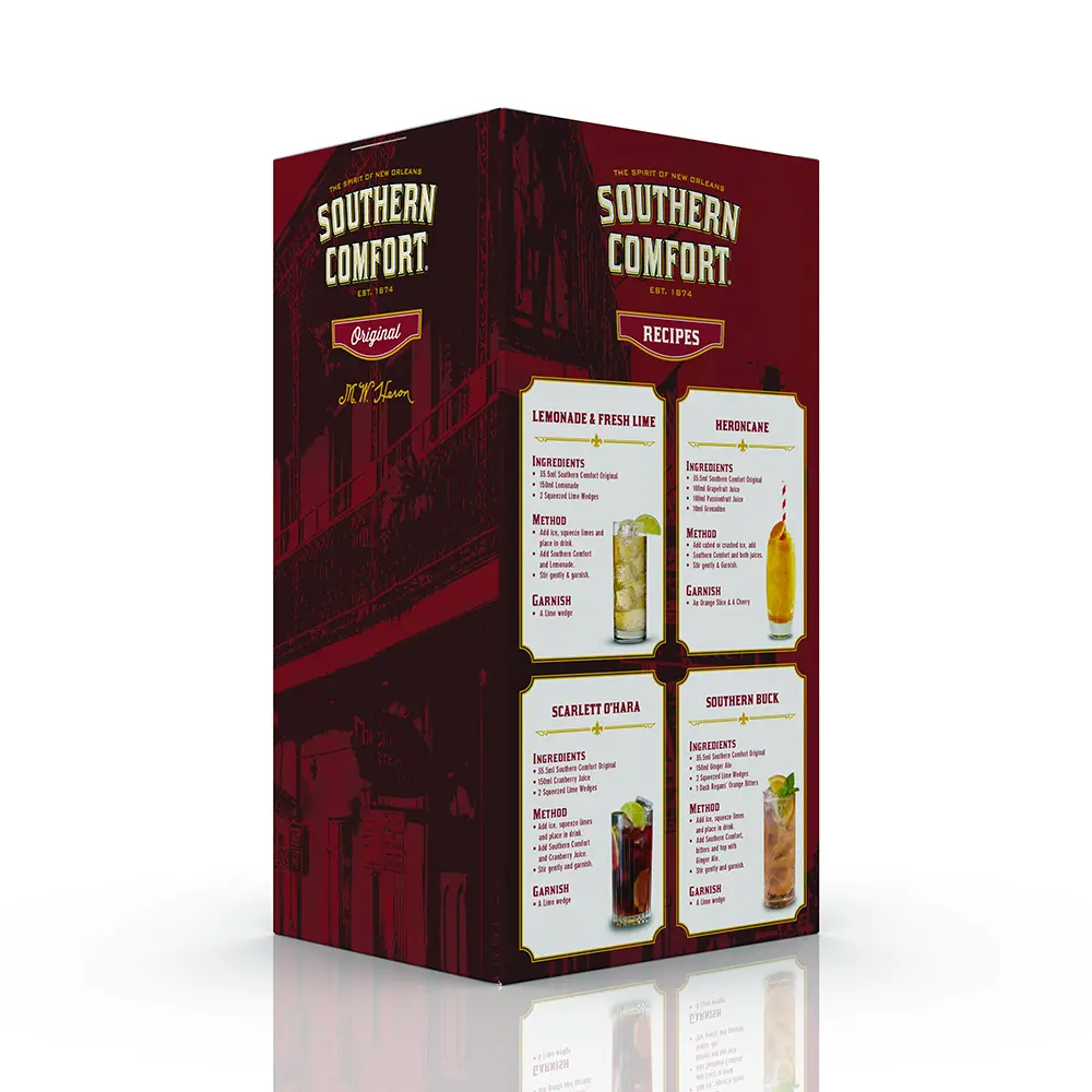 Southern Comfort alcohol box