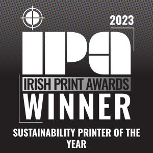 IPA 2024_MPU_Winners_300x300 (8) Sign for the irish print awards winner white and black
