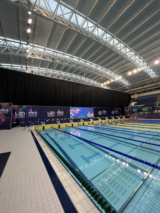 Olympic swimming pool in an arena