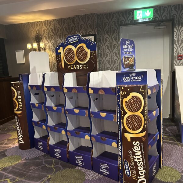 Milk chocolate digestives mcvities 100 years WOW display